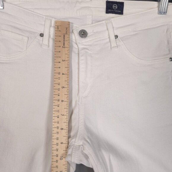 AG ADRIANO GOLDSCHMIED White Jeans Skinny Mid Rise MADE IN USA🇺🇸 Size‎ 29R - Picture 6 of 11